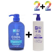 쿨 바디워시 가드름 클렌징 미끌거림없는 아하 바하 jpak822*335615776KL, 쿨바디워시(파랑) 2개_마유율무스킨500 2개, 본상품선택