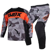 바이크보호장비 오토바이장비 2023 Motocross Two-x 360 Bnkr 저지 팬츠 탑 ATV BMX 모토 기어 세트 오토바, 03 주황색_01 Jersey S Pant 30