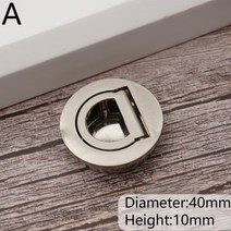 북유럽 심플 히든 도어 핸들 스테인레스 스틸 오목한 플러시 풀 캐비닛 보이지 않는 라운드 하드웨어, 01 A