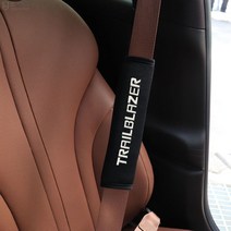 [BELUCAR] 트레일블레이저 실내 안전벨트 띠 레터링 헤드 리어 램프 데칼 쿠션 자수 커버 드레스업 튜닝 용품, 옐로우