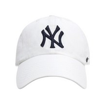 47브랜드 MLB 엠엘비 NY 뉴욕양키스 클린업 빅 로고 볼캡 모자 화이트 B-RGW17GWS-WHA, B-RGW17GWS-WHA:MISC