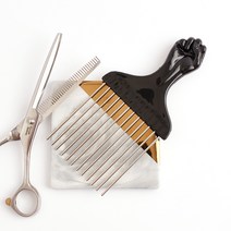 바버샵 포마드 빗 헤어브러쉬 콤브, 1개