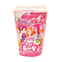 시크릿쥬쥬 유기농 솜사탕 컵 낱개/컴솜사탕/어린이집간식/어린이집선물/유기농솜사탕, 낱개1개