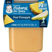 미국로켓배송 거버 배 파인애플 2nd Foods 2팩 개당 113G 4OZ 3개