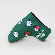 골프 클럽 세트 퍼터 세미 서클 원 우드 어부 모자 헤드 보호 커버 어 버전, [01] 퍼터green, 1개