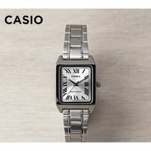 CASIO 카시오 사각 스퀘어 로마숫자 여성용 메탈시계
