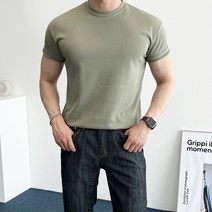 데일트 남자 머슬핏 헬스 운동 반팔티