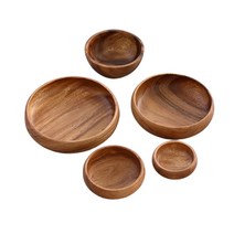 아카시아 나무 원목 우드볼 5size 요거트볼 샐러드볼 빵접시 브런치 홈카페, 우드볼-특대