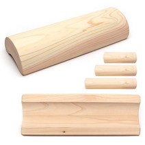 명품 편백나무 반달목침 (30/40/50 경침 목베개 경추베개 요추 발목펌프 발지압), 히노끼40cm