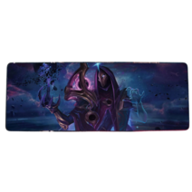 롤 LOL 디자인 마우스 패드 79종 시리즈 리그 오브 레전드 장패드 3mm 두께, 900x400mm + 3mm개, 화이트 플레이 메이커
