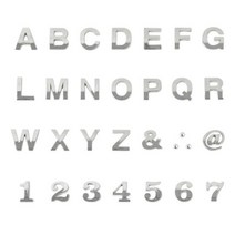 크롬 메탈 알파벳 자동차 레터링 3D 이니셜 엠블럼 차량 영어 숫자 하트 튜닝엠블럼 1개입, 2, 입체문자 은색 (4822)