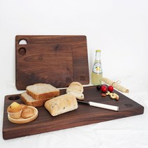 모먼트 메이플 월넛 내츄럴 양면 나무도마 플레이팅 가정용 캠핌용 도마 2color, XL(500x270)