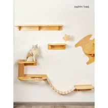 고양이 원목 캣타워 놀이터 캣폴 소형 캣츠드림, C. 새로운 부드러운 사다리 세트