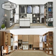 모건리빙 모던&시크 브리튼 시스템장, 06_브리튼 800 3단선반 옷장(오크)