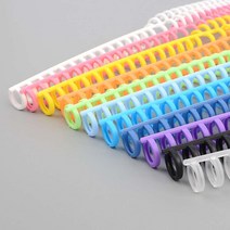 플라스틱 스프링 제본링 28cm / 스프링노트만들기 / 셀프제본용 와이어링 바인더링, 색상, 보라