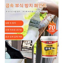 샌딩 프리 녹 제거 및 부식 방지 금속 페인트 녹방지 페인트 방수페인트 친환경 페인트 보수/방청/항노화, 주황색, 260g*2, 1개