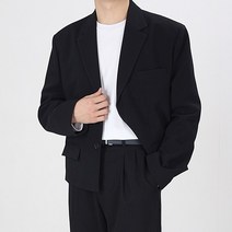 미니멀 크롭 블레이져 (블랙)
