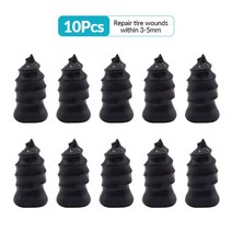 자동차수리도구 10pcs 진공 타이어 수리 고무 네일 키트 타이어 펑크 수리 바퀴 자동차 오토바이 스쿠터 자전거 튜브리스 고무 손톱, 10개 큰