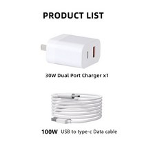 2 인 1 30W 충전기 USB PD c타입 고속 충전 100W 갈륨 질화물 DJI 미니 3 용, 1.US plug