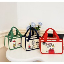 스누피 캔버스 토트백 캐릭터 미니백 기저귀가방 텀블러 소풍가방