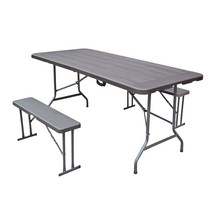 접이식가판대 마켓매대 매장진열대 판매대 HDPE 야외 정원 캠핑 플라스틱 테이블 의자 갈색 도매, 1.Chocolate