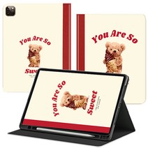 TaVely 아이패드 전기종 케이스 애플펜슬 수납 스마트커버, 프로 6세대 11, 8.YOU R SO 북커버