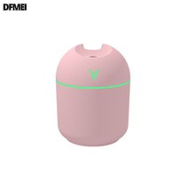 DFMEI. humidifier --컬러컵 가습기 USB 무음 가습 테이블 가정용 차량용 공기청정기, 핑크 250ml, USB 타입