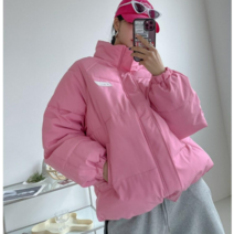 나니까 비비드 빅사이즈 오버핏 패딩점퍼 커플 겨울 다운 점퍼