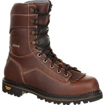 조지아부츠 Georgia Boot AMP LT 로거 로우 힐 방수 작업 부츠 사이즈 9(W) 303021, 13, Brown, Brown