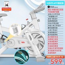 실내자전거 실내사이클 스피닝 홈트 헬스자전거 화웨이 hilnk 회전 자전거 운동 자전거, s6-블랙게임앱+음소거+모든기능 플라이휠+라이브