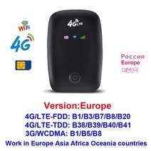 lte라우터 MF925 잠금 해제 3G 4G 와이파이 라우터 미니 150Mbps Mifi 모바일 핫스팟 자동차 Usb 휴대용 모뎀 4g LTE SIM 카드, [03] 8916 Europe Bkack