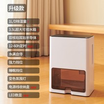 조용한 원룸제습기 자취방 소형 옷방 미니 제습기 저소음 옷장 차량용 화장실 스마트 빨래, 화이트 업그레이드