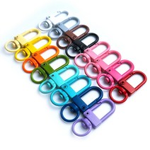 러블릿 D고리 컬러 키링부자재 열쇠고리DIY, 빨강