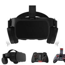 3D VR AR 스마트안경 블루투스 BOBO Z6 안경 스마트폰용 가상 현실 블랙 구글 카드보드 헤드셋 안드로이드 4.7_6.2 용 스테레오 BOBOVR, [01] Only Z6 no box