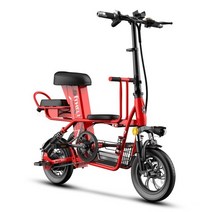 수입 접이식 전기자전거 부모-자식 전기 자전거 12 인치 접이식 전기 자전거 이동식 배터리 전기 자전거 여행 전기 자동차 접이식 전동스쿠터, 협력사, 30아 레드
