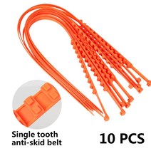 스파이크스파이더 스노우체인케이블타이 타이어보관 Spikes Voor Auto Banden Studs Anti-Slip Spikes Wiel Kettingen Winter Set, 이중 치아 10pcs