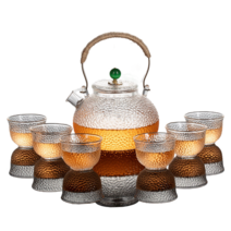 MONTHERIA 몬테리아 다기세트 다도세트 찻잔세트 선물용다기 도자기 찻잔 세트, D2-750ml찻주전자+잔6p