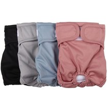 JoyDaog 암컷 대형견을 위한 강아지 기저귀 재사용 가능한 강아지 기저귀 4팩 XXL, X-Small (Pack of 4)_4 Classic