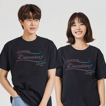 키밍 뒤셀도르프 반팔여성티 러블리티 남자흰색오버핏