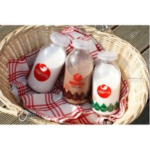 [요리하는남자들] 서울우유 레트로 유리병 330ml 3type 홈카페 우유 요거트 밀크티 음료, 밀크