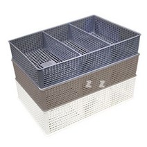 수납함 정리함 수납 박스 바스켓 소품함 랜덤 3칸, 색상랜덤