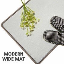 EGS 북유럽풍 국산 모던 와이드 다용도 매트 주방 욕실 현관 발매트 거실 현관 싱크대 미끄럼방지 발판, 네이비