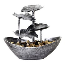 수기운보충 물레방아 벽천분수 연못 태양광분수 조명과 탁상 분수 미니 폭포 실내 탁상 분수 물 기능 조명 홈, 은