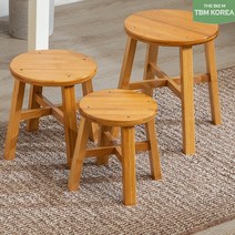 티비엠코리아 DIY 대나무 원목 스툴