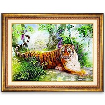 블링블링 DIY 보석십자수 세트, BL3D-1072 (숲속호랑이)