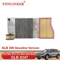 TONLINKER-캐빈 에어 필터 오일 메르세데스 벤츠 GLB X247 200 250 220d 2019 2021 2022 자동차 액세서리, 01 Car Filter A