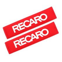 레이싱안전벨트 4점식Recaro 레이싱 자동차 스타일링에 대 한 좌석 벨트 어깨 스트랩 패드에 2pcs 코 튼 커, 01 for RECARO white