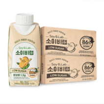 키토선생 소이비랩 저당 두유 200ml x 36개입, 18개입×2박스 (36개입)
