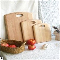 3가지사이즈 홈파티분위기 심플한스타일 매끈한그립감 주방도마 목재도마, 대