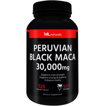 My Life [미국빠른직구] 마이라이프 내추럴스 페루비안 블랙 마카 30 000 mg, 120정, 1개